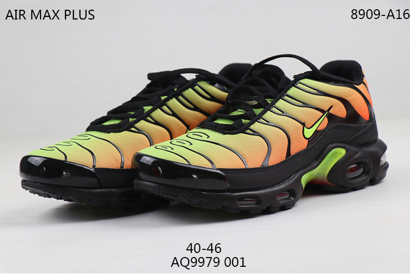 2020 Nike Air Max TN Plus Orange Yellow Black Shoes